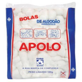 Algodao Apolo bola, branco com 100g