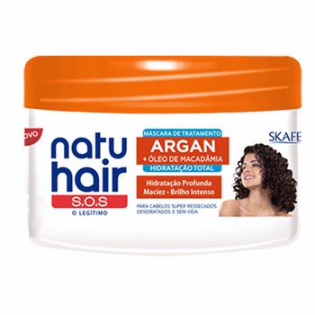 Máscara Natu Hair Argan + Macadamia 350g