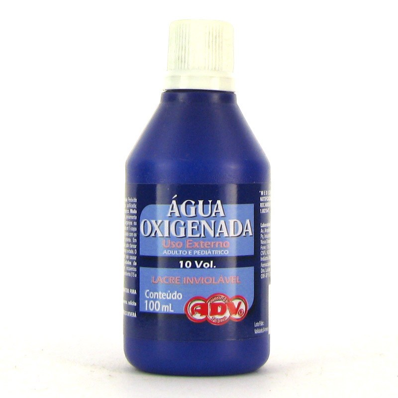 Agua Oxigenada ADV normal, 10 volumes com 100mL