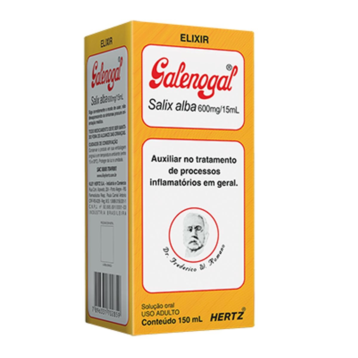 Galenogal Elixir 40mg/mL, frasco com 150mL de elixir