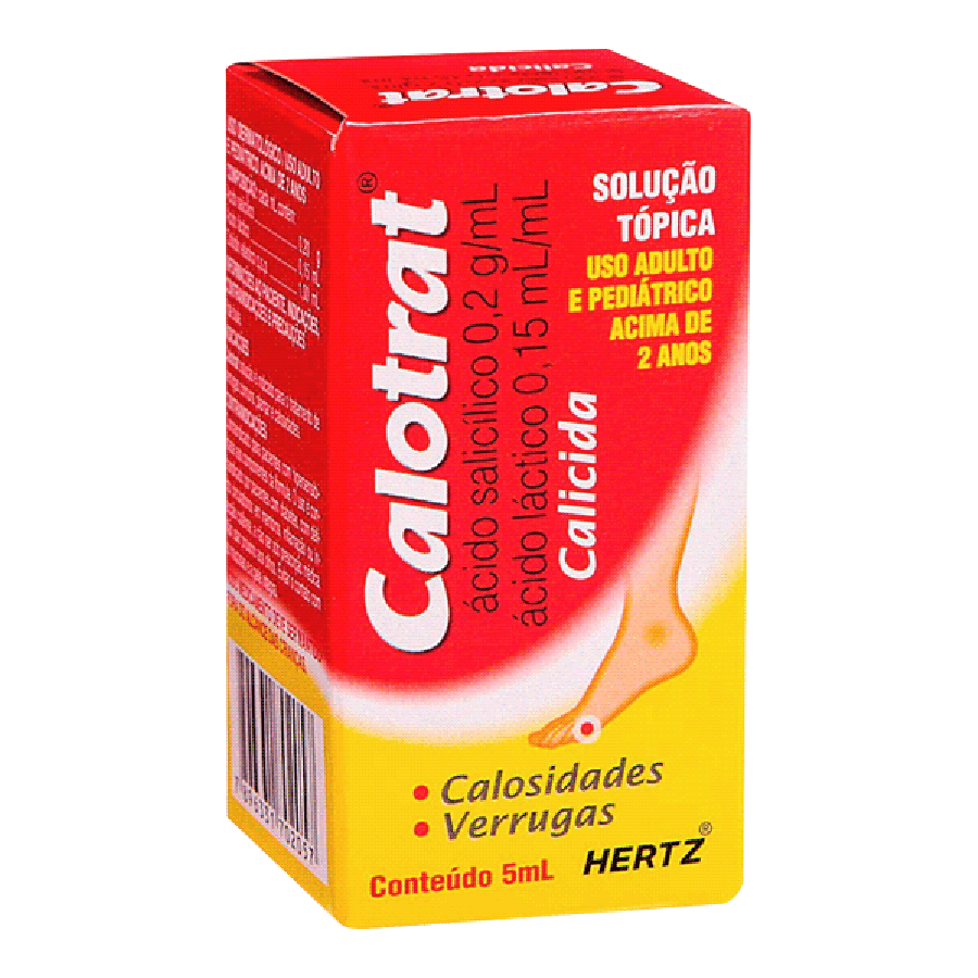 Calotrat 0,2g/mL + 0,15mL/mL, frasco com 5mL de solucao de uso dermatologico