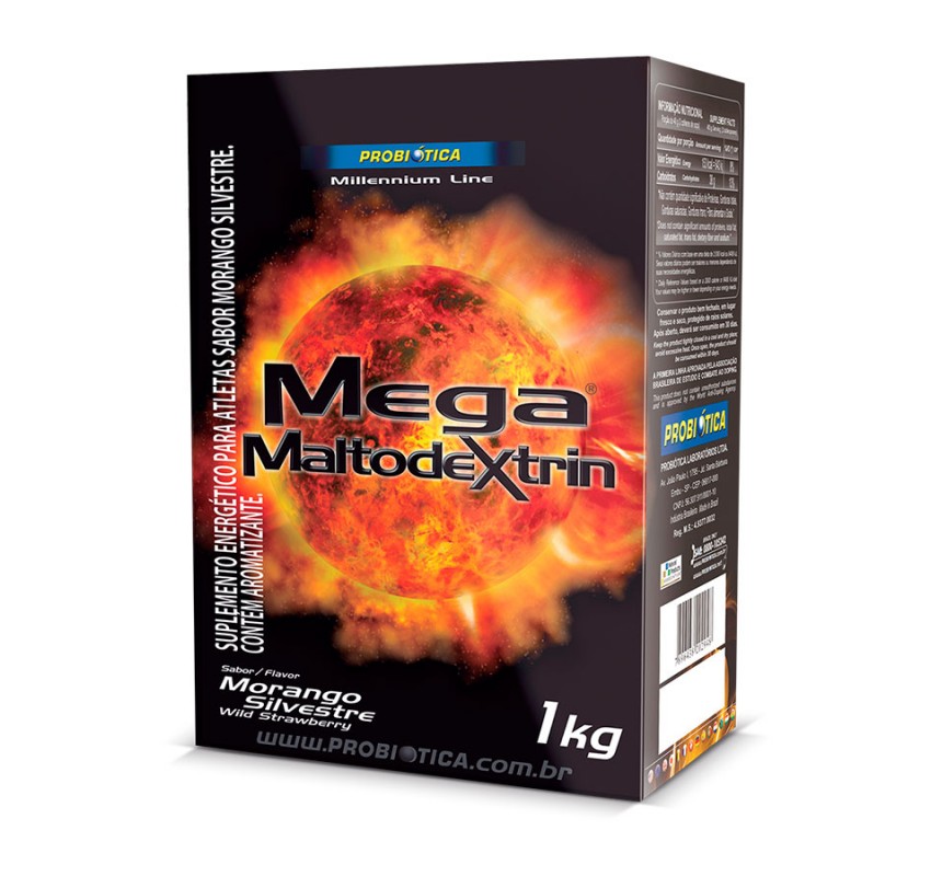 PROBIOTICA MEGA MALTO DEXTRIN MORANGO 1K