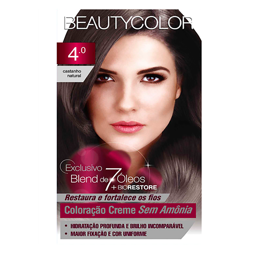 Tintura Beauty Color Tonalizante 4.0 Castanho Natural