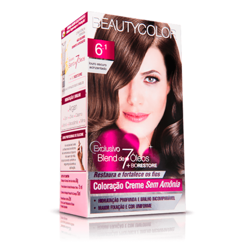 Tintura Beauty Color Tonalizante 6.1 Louro Acinzentado