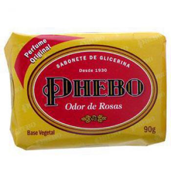 Sabonete Phebo Tradicional odor de rosas, barra, 90g