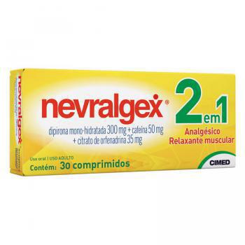 Nevralgex Cimed 300mg + 50mg + 35mg 30 Comprimidos