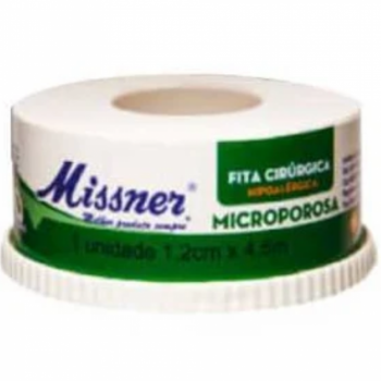 Fita Microporosa Micropore Branca Missner 1,2cm x 4,5m