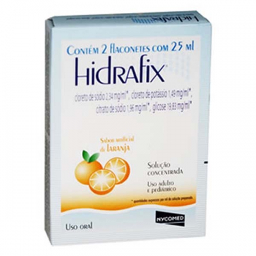 Hidrafix com 2 flaconetes Sabor Laranja 25mL