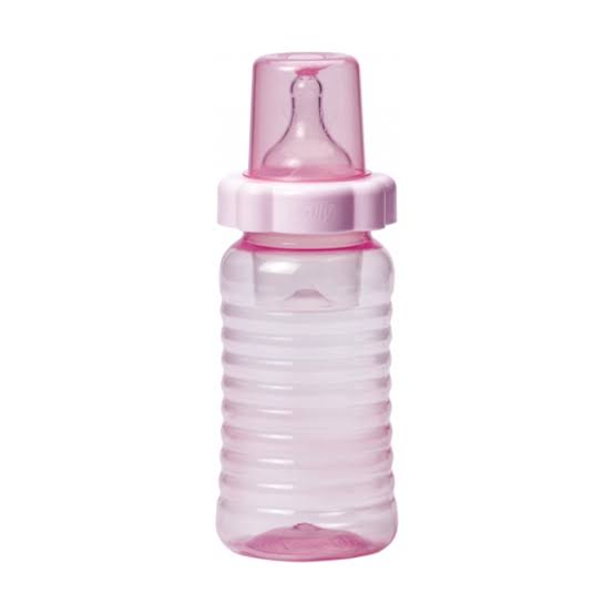 Mamadeira Big Clean Rosa Bico de Silicone 340ml