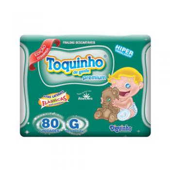 Fralda Toquinho De Gente Premium Tamanho G 80 Unidades