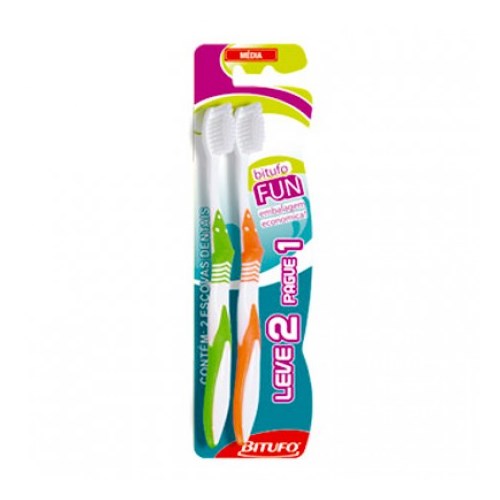 ESCOVA DENTAL Bitufo Max 33 Media Leve 2un Pague 1un