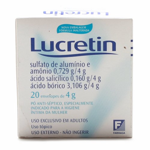 Lucretin com 20 envelopes de 4g