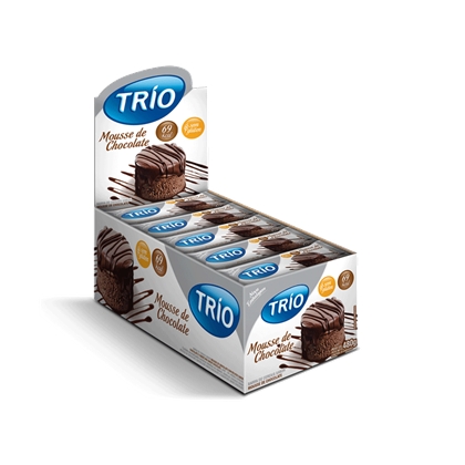 Barra Cereal Trio Light Mousse / Chocolate 25g  - Embalagem Com 24 Unidades