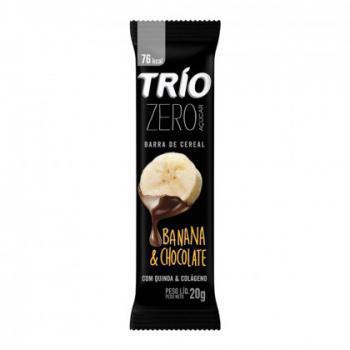 Barra Cereal Trio Zero Banana / Chocolate 22g Com 1 Unidade