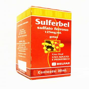 Sulferbel 125mg Gotas com 30mL