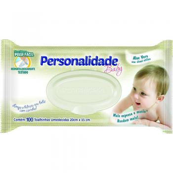 Lenco Umedecido Personalidade Baby com 100 unidades