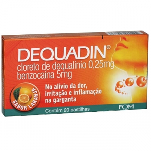 Dequadin Sabor Laranja com 20 Pastilhas