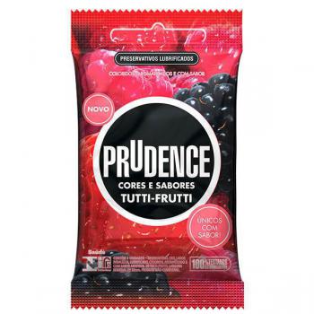 Preservativo Prudence Corese e Sabores Tutti Frutti 3 unidades