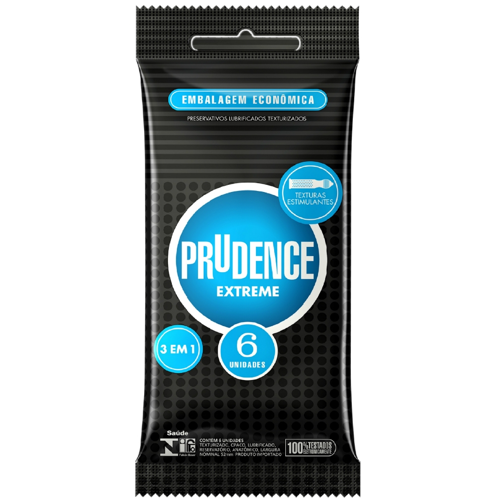 Preservativo Prudence com 6 Unidades Extreme