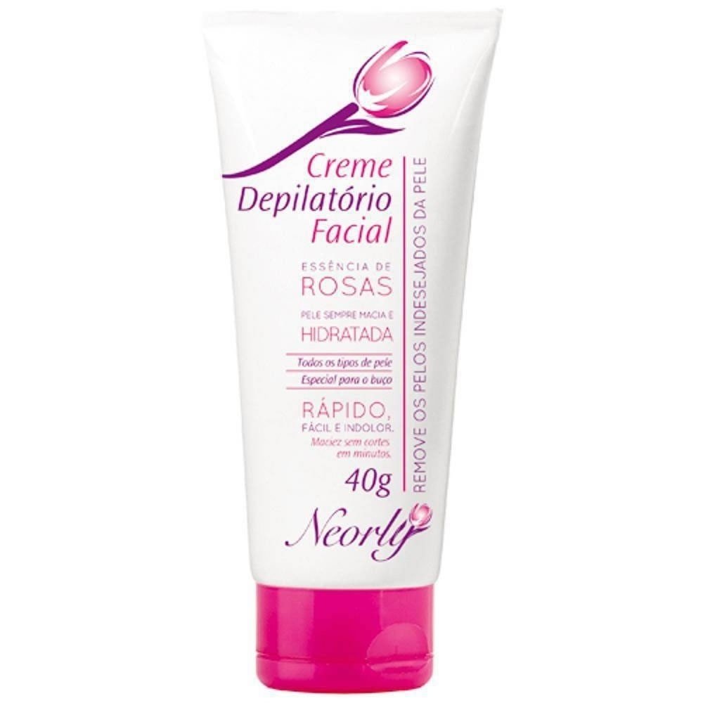 Creme Depilatorio Facial Essencia De Rosas Neorly 40g