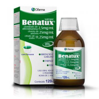 Benatux Xarope Cifarma 2,5mg/ml + 25mg/ml + 11,25mg/ml 120ml