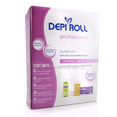 Kit Para Depilacao Roll-On Bivolt Depi Roll