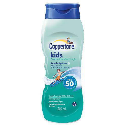 PROTETOR SOLAR COPPERTONE KIDS LOC FPS50 200ML