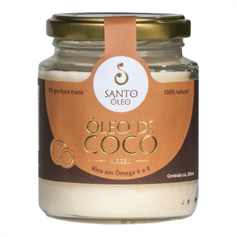 OLEO DE COCO VIRGEM SANTO OLEO 200ML