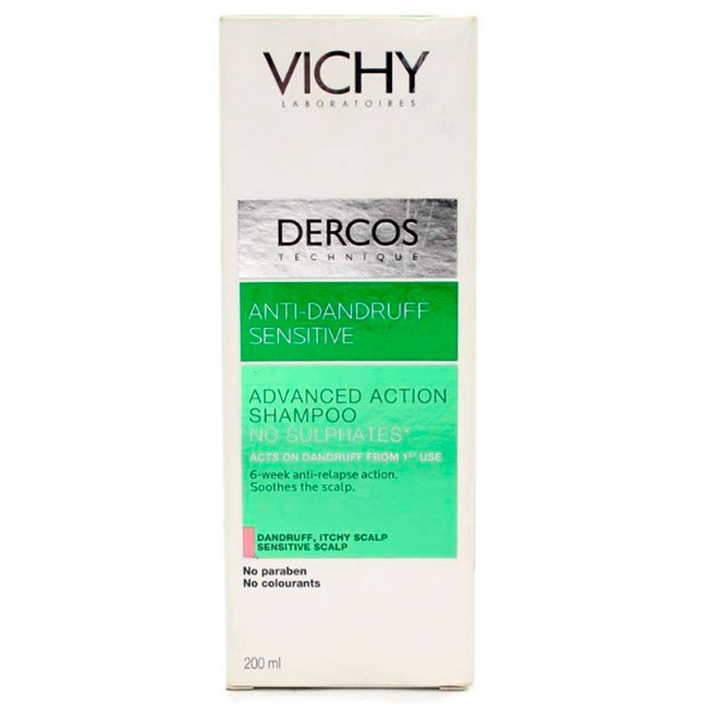 Vichy dercos shampoo anticaspa sensivel 200ml